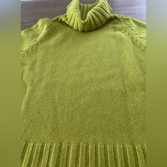 Ann Taylor green Cowl Turtleneck Sweater - Picture 2 of 7